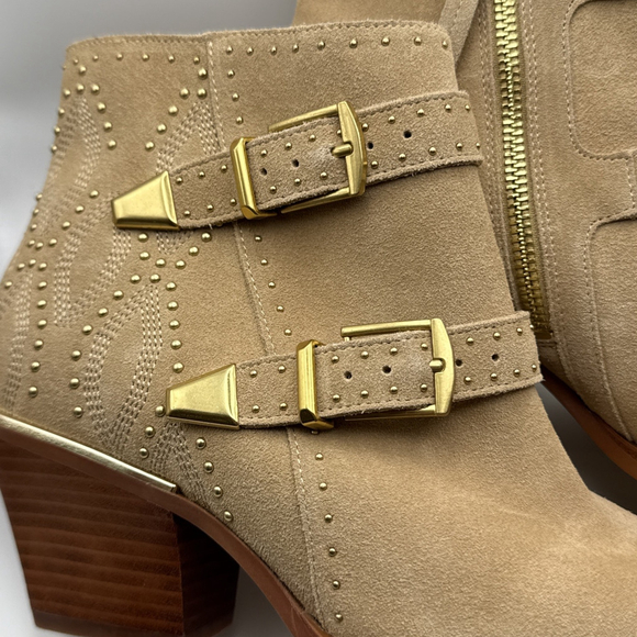 Dolce Vita Ronnie Suede Leather Side Buckle Boots - Picture 3 of 4